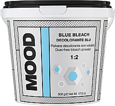 Обесцвечивающий голубой порошок для волос - Mood Blue Bleach Powder — фото N1
