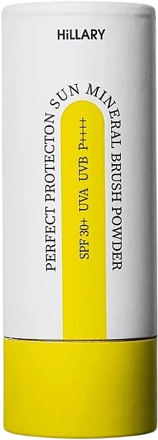 Сонцезахисна мінеральна пудра прозора з SPF 30+ - Hillary Perfect Protection Sun Mineral Brush Powder Sheer Matte SPF 30+ — фото N1