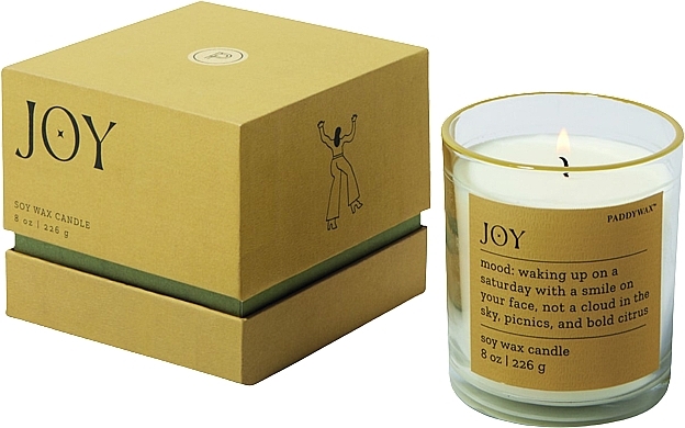 Ароматична свічка у склянці - Paddywax Mood Candle Joy Misted Lime — фото N1