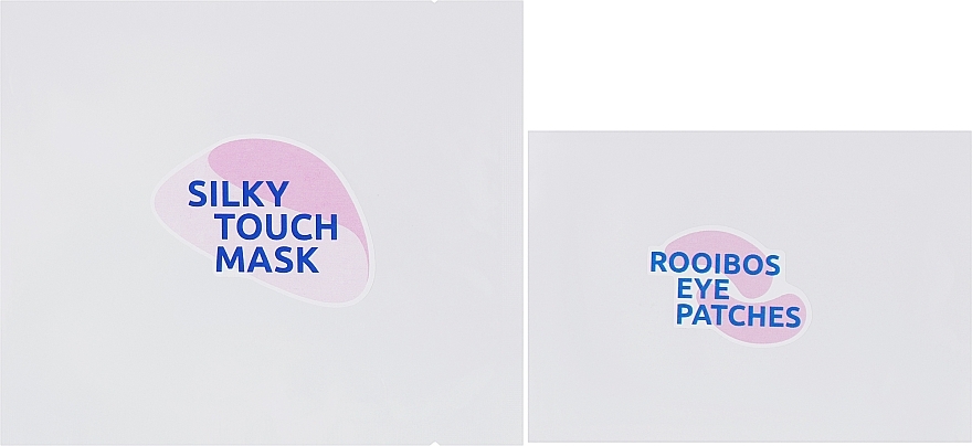 Набір для обличчя тканинна маска та патчі для повік для зволоження, розгладжування шкіри - Marie Fresh Cosmetics Silky Touch Set (f/mask/50g + eye/patch/50g) — фото N2