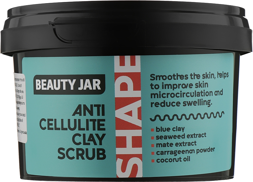 Антицелюлітний глиняний скраб для тіла - Beauty Jar Shape Anti-Cellulite Clay Scrub — фото N1