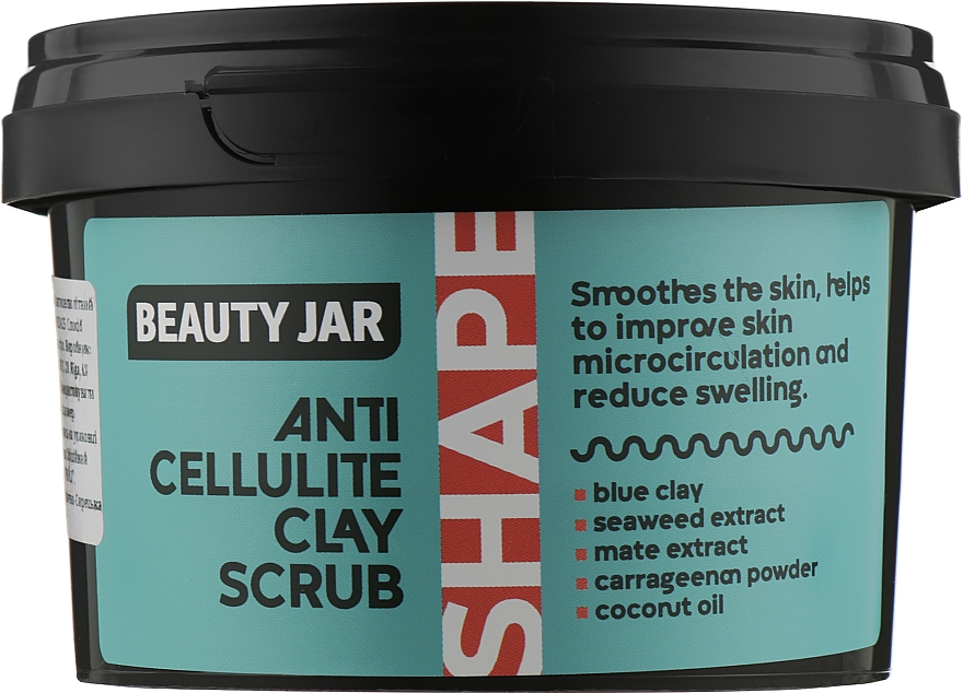 Антицеллюлитный глиняный скраб для тела - Beauty Jar Shape Anti-Cellulite Clay Scrub  — фото N1