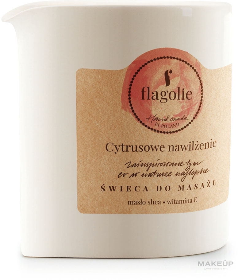 Массажная свеча "Цитрусовое увлажнение" - Flagolie Citrus Hydration Massage Candle — фото 200g