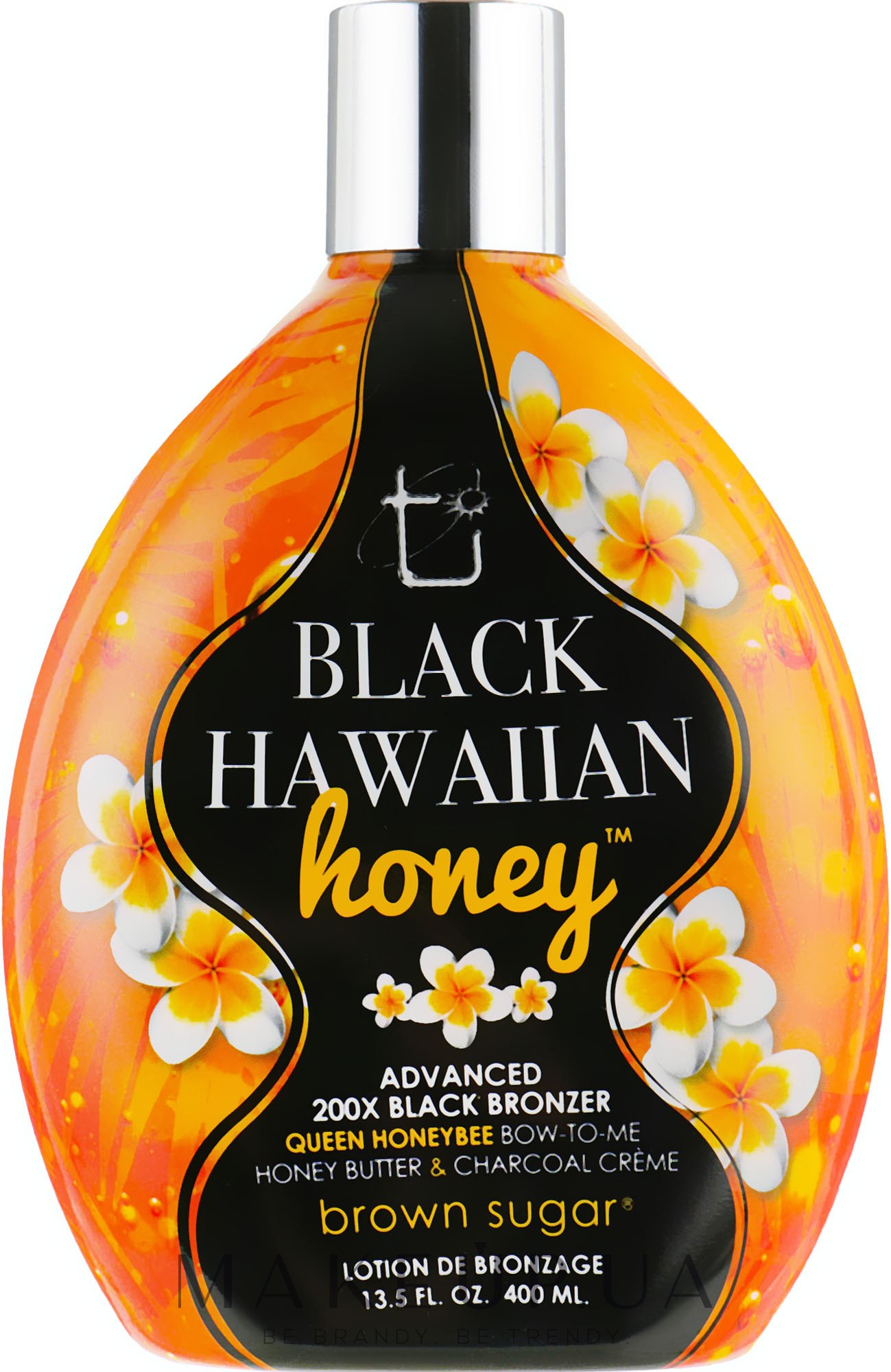Крем для загара в солярии на основе маточного молочка и экстрактов экзотических фруктов - Brown Sugar Black Hawaiian Honey 200x — фото 400ml