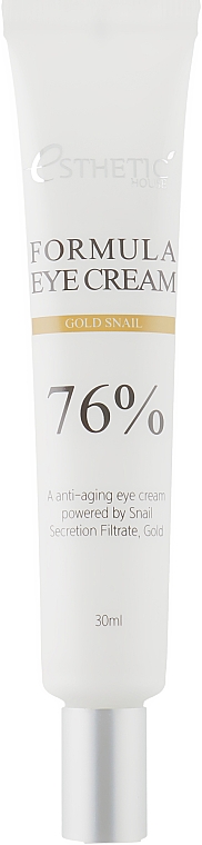Питательный крем для кожи вокруг глаз с муцином улитки и ниацинамидом - Esthetic House Formula Eye Cream Gold Snail 76% — фото N2