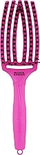 Щітка для волосся, комбінована - Olivia Garden Finger Brush Neon Purple — фото N1