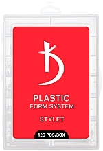 Многоразовые пластиковые формы для наращивания ногтей "Stylet" - Kodi Professional Plastic Form System — фото N1