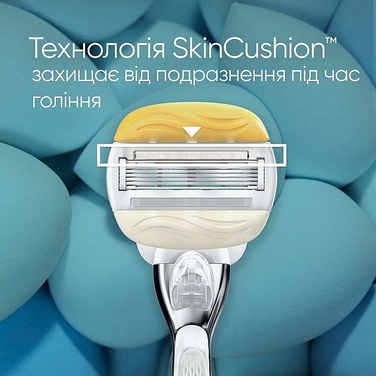 Сменные кассеты для бритья, 4 шт. - Gillette Venus Comfortglide & Olay Coconut Refills — фото N4