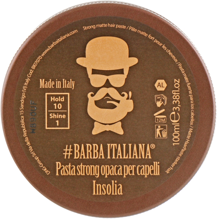 Матова паста для волосся сильної фіксації - Barba Italiana Insolia — фото N6