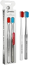 Духи, Парфюмерия, косметика Зубные щетки Silk 12000, 2 шт., белая и серая - Nordics Premium Toothbrush Ultra Soft