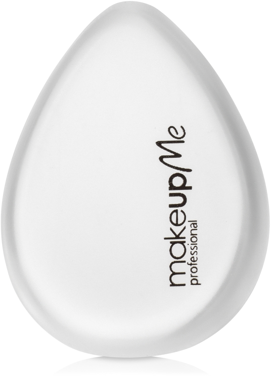 Силиконовый спонж для макияжа каплеобразной формы, белый - Make Up Me Siliconepro — фото N1