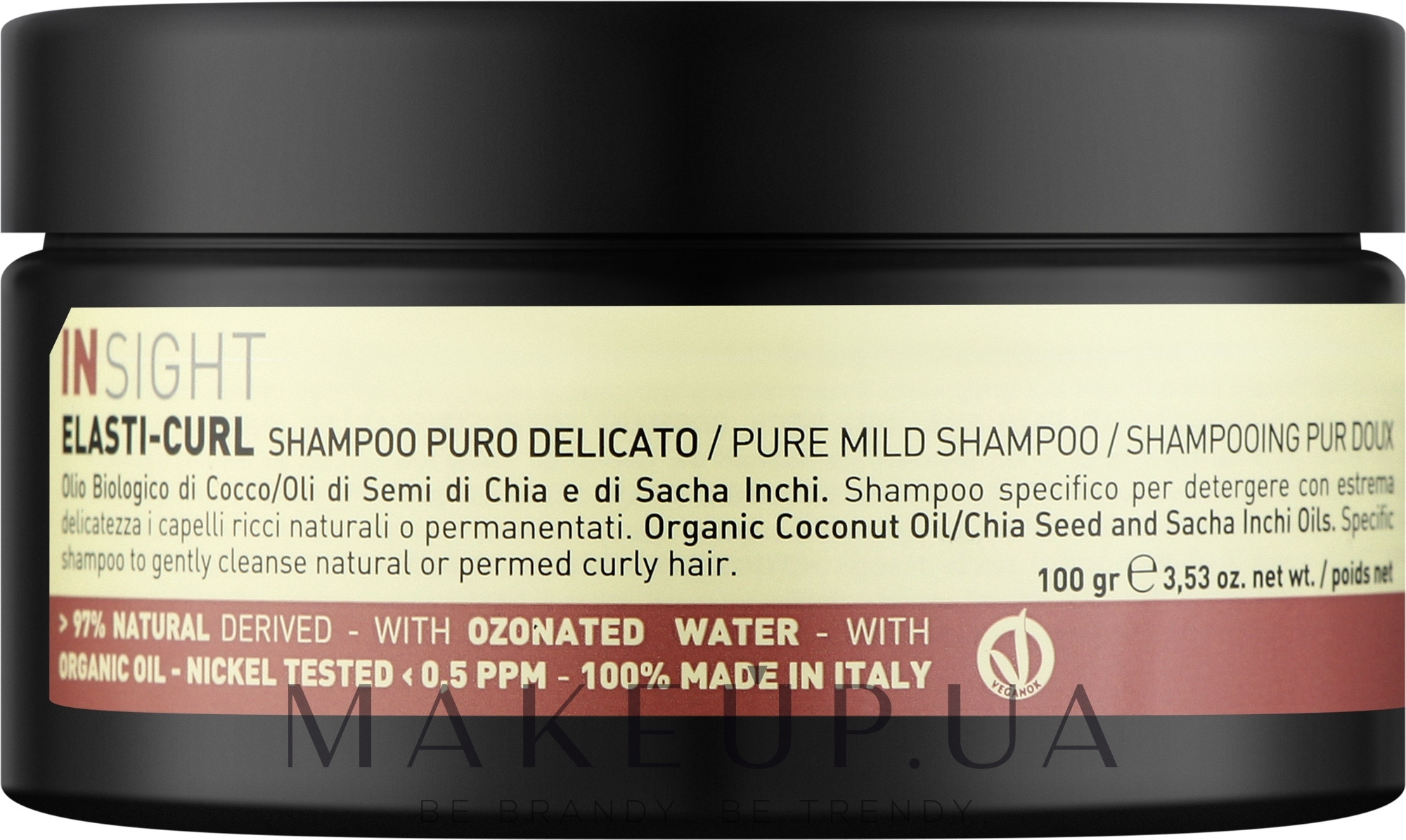 Шампунь мягкий для вьющихся волос - Insight Elasti-Curl Pure Mild Shampoo — фото 100g