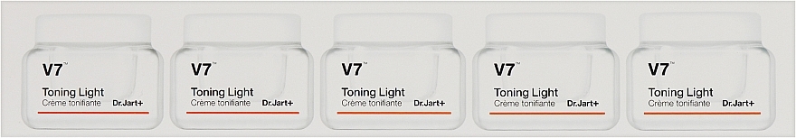 Набор - Dr. Jart+ V7 Toning Light Cream Mini Set (f/cr/15mlx5) — фото N3