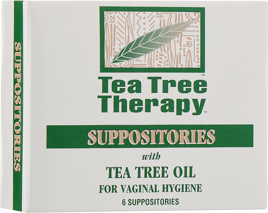 Суппозитории с маслом чайного дерева для вагинальной гигиены - Tea Tree Therapy Suppositories For Vaginal Hygiene — фото N1