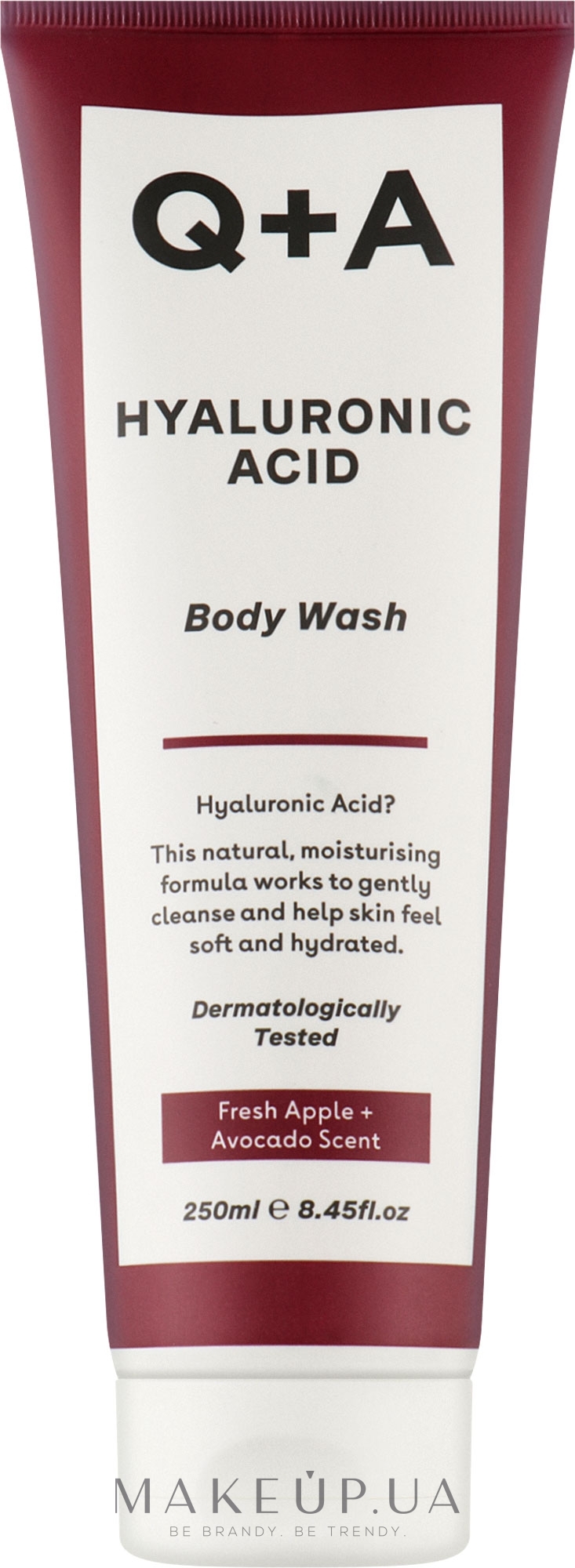 Очищающий гель для тела с гиалуроновой кислотой - Q+A Hyaluronic Acid Body Wash — фото 250ml
