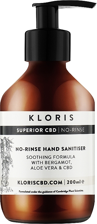 Дезинфицирующее средство для рук - Kloris Soothing No-Rinse CBD Hand Sanitiser — фото N1