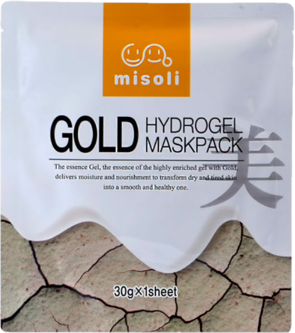 РОЗПРОДАЖ Маска для обличчя з золотом - Misoli Gold Hydrogel Mask* — фото N1