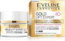 Парфумерія, косметика Зміцнювальний крем-сироватка 40+ - Eveline Cosmetics Gold Lift Expert (пробник)