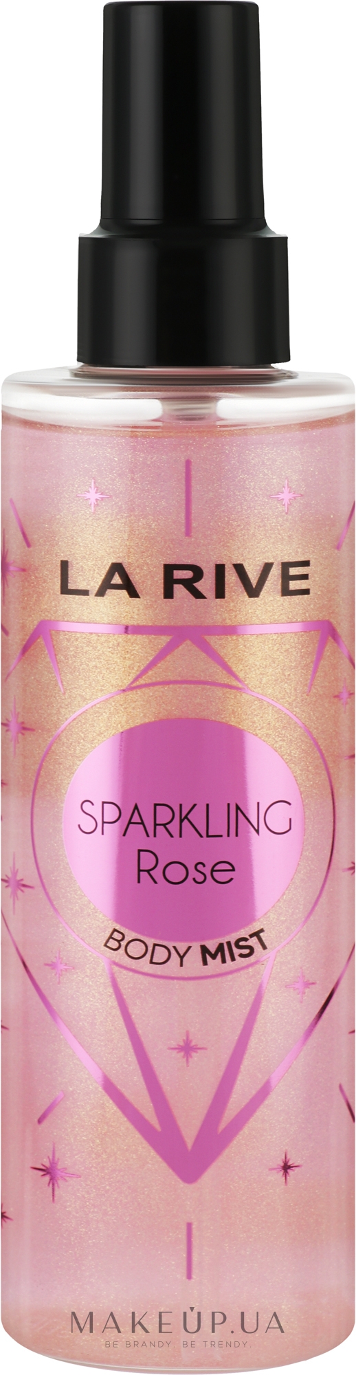 Спрей для тіла з блискітками - La Rive Sparkling Rose Shimmer Mist — фото 200ml