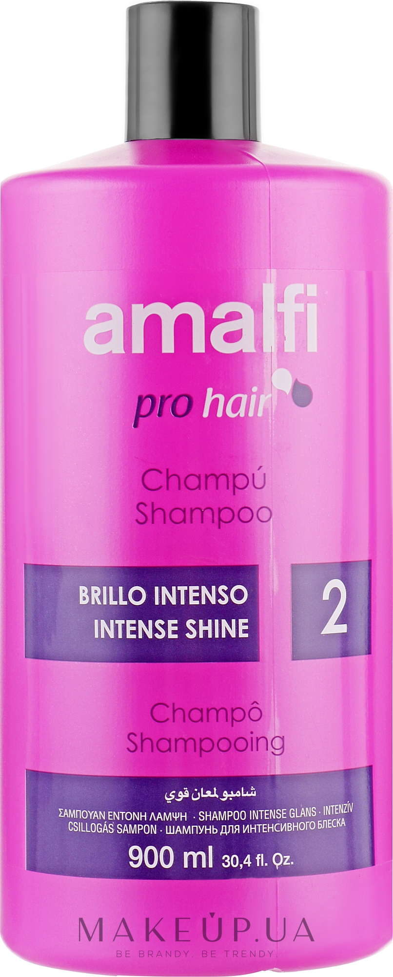 Шампунь професійний з протеїнами шовку "Блиск і яскравість" - Amalfi Shampoo — фото 900ml
