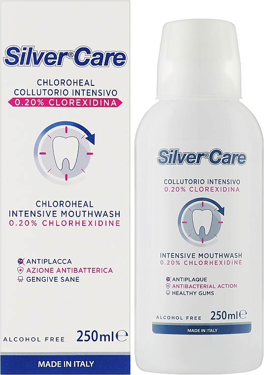 Ополаскиватель для полости рта с хлоргексидином 0,20% - Silver Care Intensive Mouthwash 0,20% Chlorhexidine  — фото N2