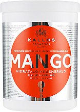 Зволожувальна маска для волосся, з олією манго - Kallos Cosmetics Mango — фото N3