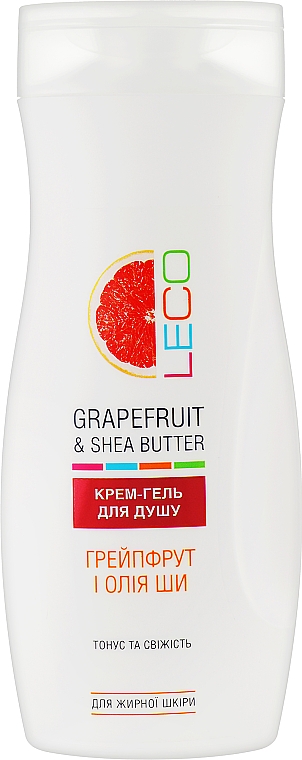 Крем-гель для душу "Грейпфрут та масло ши"   - Leco — фото N1