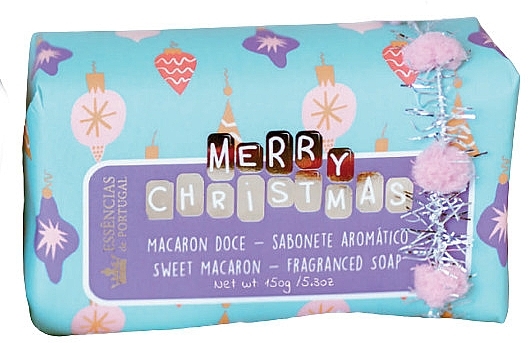 Мило "Солодкий макарун" - Essencias De Portugal Merry Christmas Sweet Macaron Soap — фото N1