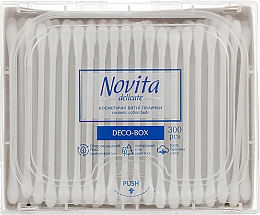 Косметические ватные палочки, в боксе, вариант 3 - Novita Delikate Cosmetic Cotton Buds Deco-box — фото N2