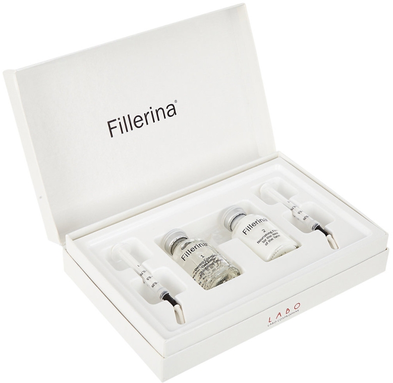 Дермато-косметическая система, уровень 3 - Fillerina Dermo-Cosmetic Filler Treatment Grade 3 (gel/30ml + cr/30ml + applicator/2шт) — фото N3