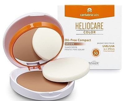 Компактна крем-пудра для жирної та комбінованої шкіри - Cantabria Labs Heliocare Color Compact Oil-Free Spf 50 — фото N2