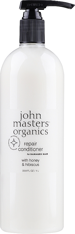 Кондиціонер для волосся "Мед і гібіскус" - John Masters Organics Conditioner For Damaged Hair With Honey & Hibiscus — фото N1