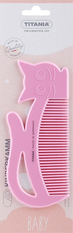 Гребешок для волос детский "Kids", розовый - Titania