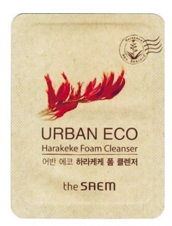 Пенка для умывания с экстрактом новозеландского льна - The Saem Urban Eco Harakeke Foam Cleanser (пробник)