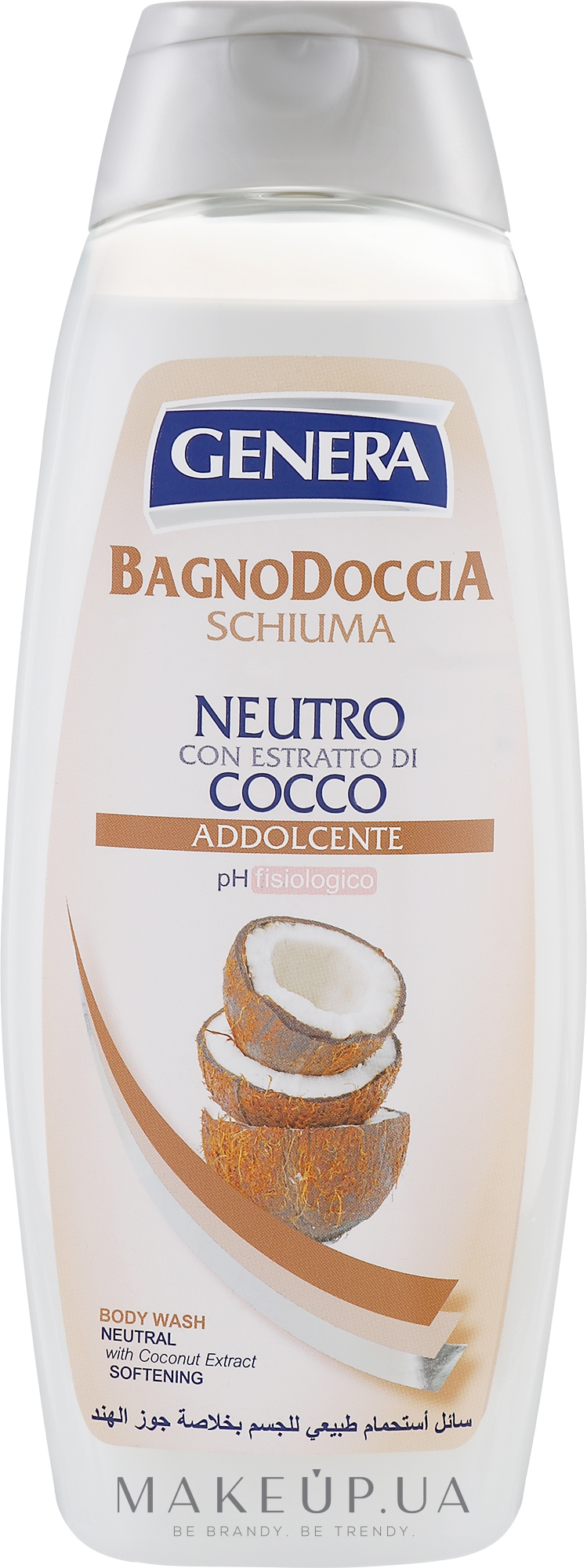 Гель для душу "Кокосове молоко" - Genera Bagno Doccia Schiuma Neutro Con Estratto Di Cocco — фото 1000ml