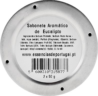 Натуральное мыло "Эвкалипт" - Essencias De Portugal Tradition Aluminum Jewel-Keeper Eucaliptus — фото N3