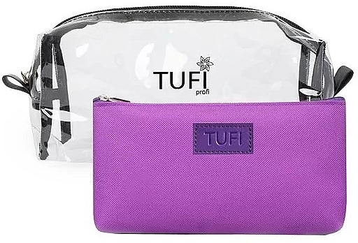 Набор косметичек, прозрачная и фиолетовая - Tufi Profi Premium — фото N1