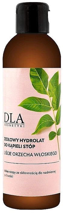 Трав'яний гідролат з листя волоського горіха для ванночок ніг - DLA — фото N1