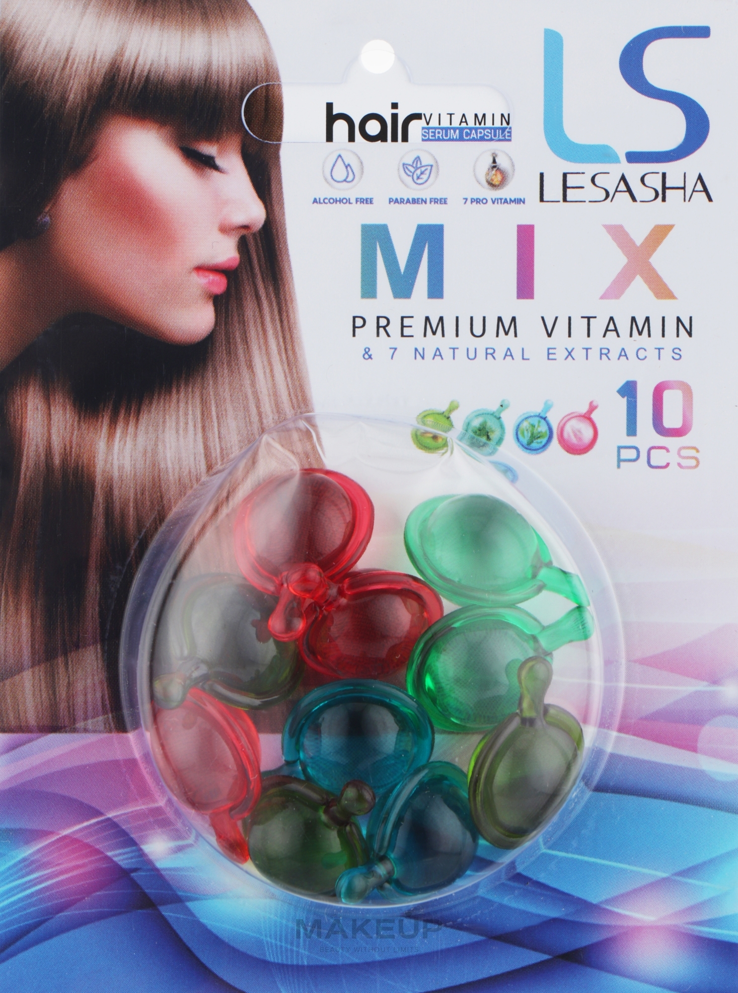 Тайські капсули для волосся - Lesasha Hair Serum Vitamin Mix — фото 10шт
