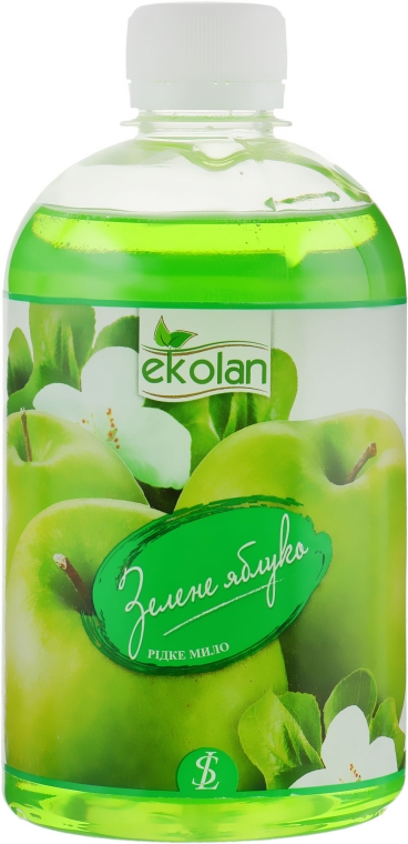 Рідке мило "Зелене яблуко" - Ekolan (змінний блок) — фото N1