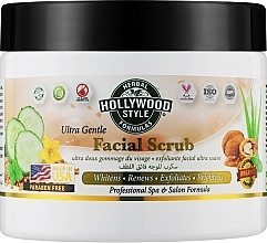 РОЗПРОДАЖ Скраб для обличчя з екстрактом огірка                       - Hollywood Style Ultra Gentle Facial Scrub * — фото N3