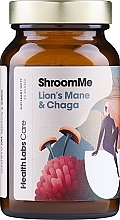 Пищевая добавка для повышения энергии и концентрации, 90 порций - HealthLabs ShroomMe Lion's Mane & Chaga — фото N1