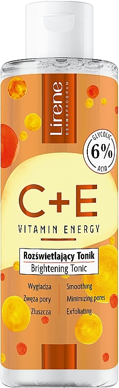 Осветляющий тоник для лица - Lirene C + E Vitamin Energy Brightening Tonic — фото N1