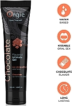 Съедобный лубрикант на водной основе, шоколад - Orgie Lube Tube Flavored Intimate Gel Chocolate — фото N2