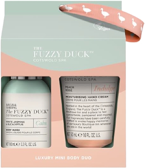 Набор - Baylis & Harding The Fuzzy Duck Cotswold Spa Luxury Mood Boosting Duo Gift Set (sh/gel/100ml + h/cr/50ml) — фото N1