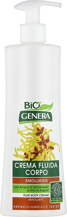 Увлажняющий крем для тела "Гамамелис и аргановое масло" - Genera Bio Body Cream — фото N1
