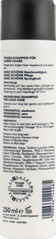 Шампунь для довгого волосся - Alcina Pretty Long Nourishing Shampoo — фото N4