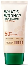 Крем сонцезахисний для чутливої шкіри SPF50+ PA++++ - Frudia What's Wrong Help Cicaderm Sun Cream — фото N1