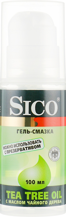 Гель-смазка, с маслом чайного дерева - Sico Tea Tree Oil Gel Lubricant