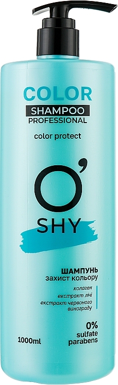 УЦЕНКА Шампунь "Защита цвета окрашенных волос" - O'Shy Color Professional Shampoo * — фото N3